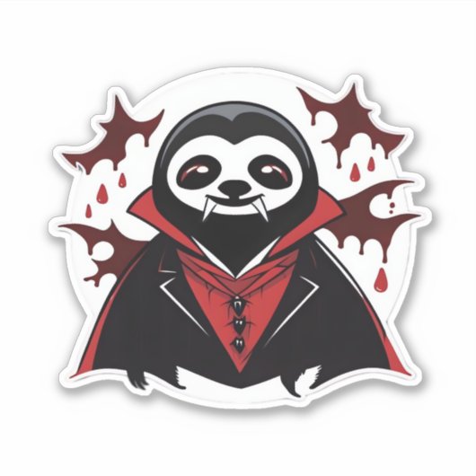 Sloth vampire Classic T - Shirt_1 Aufkleber (Vorderseite)