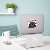 Sloth vampire Classic T - Shirt_1 Aufkleber (Laptop auf Schreibtisch)