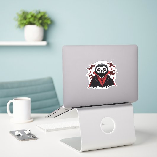 Sloth vampire Classic T - Shirt_1 Aufkleber (Laptop auf Schreibtisch)