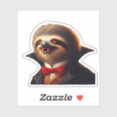 Sloth Vampire Classic T - Shirt Aufkleber (Blatt)