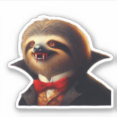 Sloth Vampire Classic T - Shirt Aufkleber (Vorderseite)