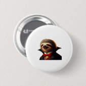 Sloth Vampire Classic T - Shirt Button (Vorne & Hinten)