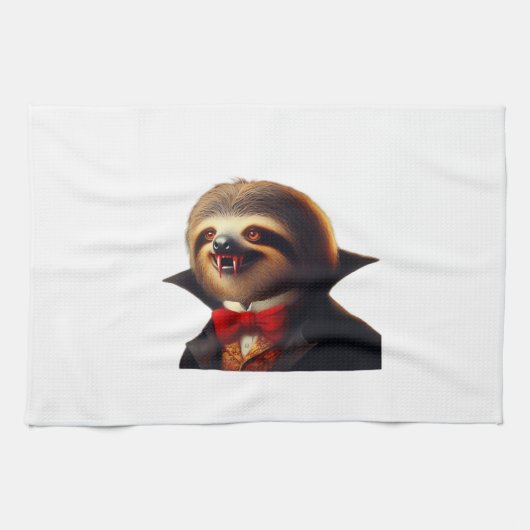 Sloth Vampire Classic T-Shirt Geschirrtuch (Horizontal)
