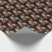 Sloth Vampire Geschenkpapier (Ecke)