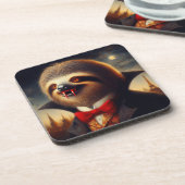 Sloth Vampire Getränkeuntersetzer (Linke Seite)