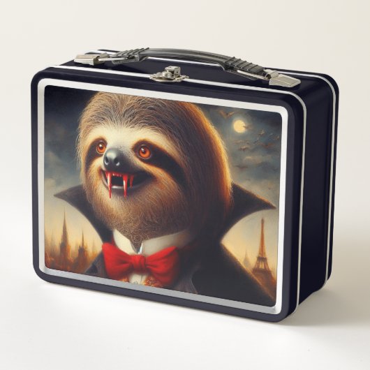 Sloth Vampire Metall Brotdose (Vorderseite)