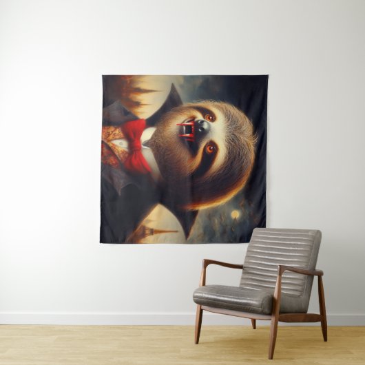 Sloth Vampire Wandteppich (Beispiel (Horizontal))