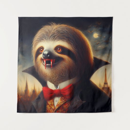 Sloth Vampire Wandteppich (Vorderseite)