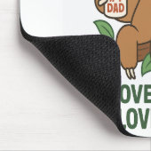 Sloth Vater - Bewegt sich langsam, Lieben groß Mousepad (Ecke)