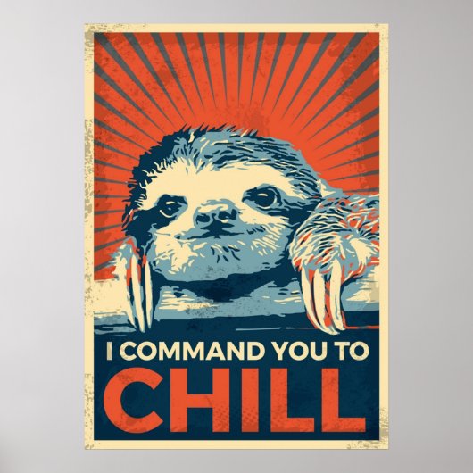 Sloth Vintag Poster (Vorne)