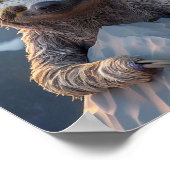 SLOTH WALL ART DRINT Poster (Ecke)