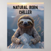 SLOTH WALL ART DRINT Poster (Vorne)