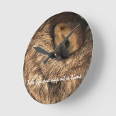 Sloth Wall Clock Runde Wanduhr (Winkel)