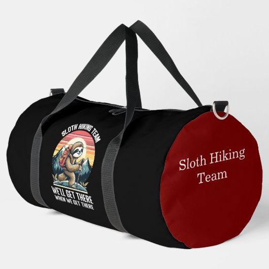 Sloth Wanderabenteuer Duffle Bag (Linke Ecke)