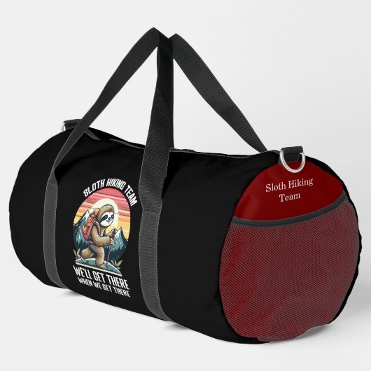 Sloth Wanderabenteuer Duffle Bag (Rechte Ecke)