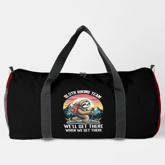 Sloth Wanderabenteuer Duffle Bag (Rückseite)