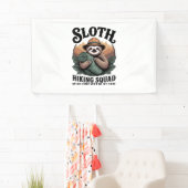 Sloth WanderSquad Funny Camping Banner (Insitu)