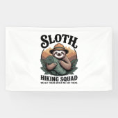 Sloth WanderSquad Funny Camping Banner (Horizontal)