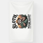 Sloth WanderSquad Funny Camping Banner (Vertikal)