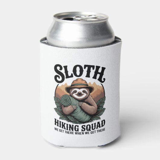 Sloth WanderSquad Funny Camping Dosenkühler (Kanne Vorderseite)