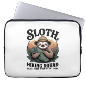 Sloth WanderSquad Funny Camping Laptopschutzhülle (Vorderseite)
