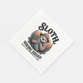 Sloth WanderSquad Funny Camping Serviette (Ecke)