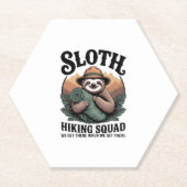 Sloth WanderSquad Funny Camping Untersetzer (Vorderseite)