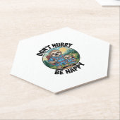 Sloth Wanderteam Beeilen Sie sich nicht, glücklich Untersetzer (angewinkelt)