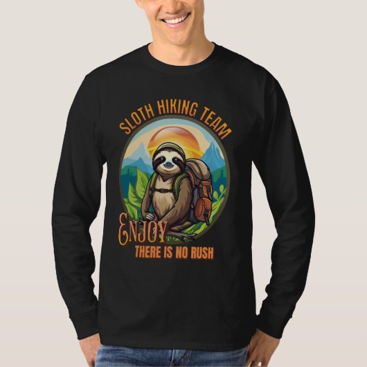 Sloth Wanderteam für Lazy Wiker und Sloth Lov T-Shirt (Vorderseite)