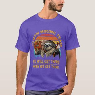 Sloth Wanderteam lustiges Camping T-Shirt