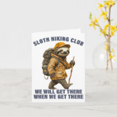 Sloth Wanderteam Men Sloth Karte (Gelbe Blume)