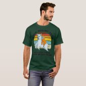 Sloth Wanderteam Retro Vintage Llama Geschenke T-Shirt (Vorne ganz)
