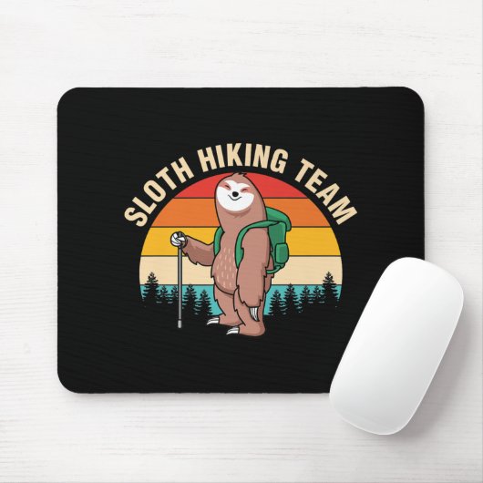 Sloth Wanderteam Sloth Adventure Wandern Mousepad (Mit Mouse)
