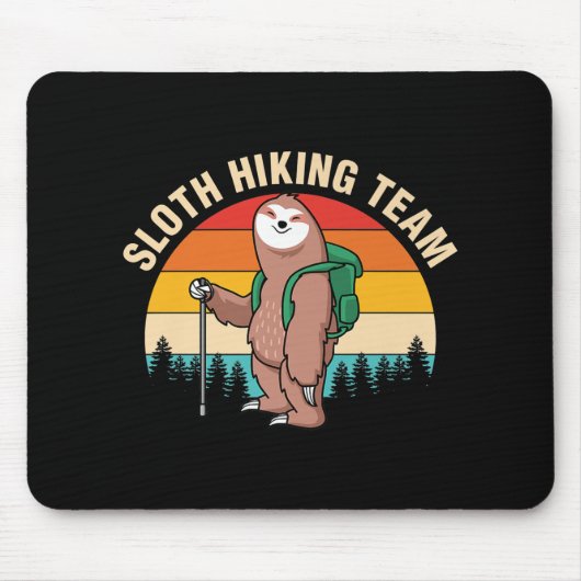 Sloth Wanderteam Sloth Adventure Wandern Mousepad (Vorne)