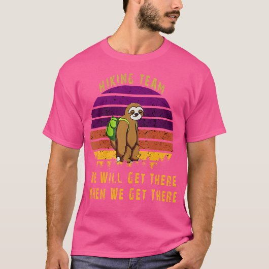 Sloth Wanderteam T-Shirt (Vorderseite)