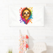 Sloth Watercolor Banner (Insitu)