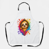 Sloth Watercolor Schürze (Vorderseite)