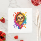 Sloth Watercolor Serviette (Beispiel)