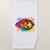 Sloth Watercolor Strandtuch (Vorderseite)