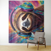 Sloth Wear Kopfhörer Wandteppich (Beispiel)