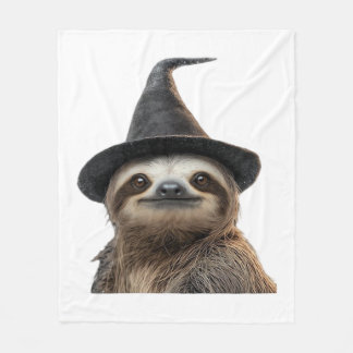 Sloth Wearing Halloween Witch Hat Classic T-Shirt Fleecedecke