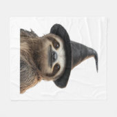 Sloth Wearing Halloween Witch Hat Classic T-Shirt Fleecedecke (Vorderseite (Horizontal))