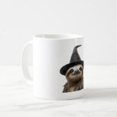 Sloth Wearing Halloween Witch Hat Classic T-Shirt Kaffeetasse (Vorderseite Links)