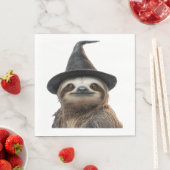 Sloth Wearing Halloween Witch Hat Classic T-Shirt Serviette (Beispiel)