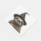 Sloth Wearing Halloween Witch Hat Classic T-Shirt Serviette (Ecke)