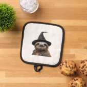 Sloth Wearing Halloween Witch Hat Classic T-Shirt Topflappen (Oben Unten)