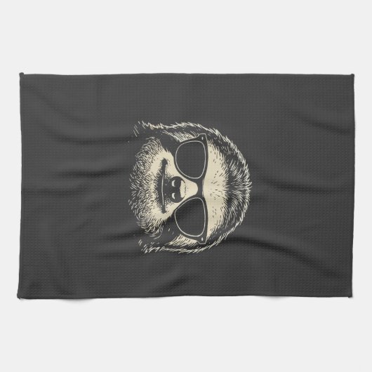 Sloth Wearing Sunglasses Graphic Sloth Shirt Men W Geschirrtuch (Horizontal)