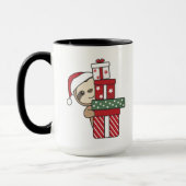 Sloth Weihnachtsgeschenk Winterspiele Tasse (Links)