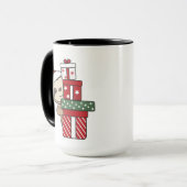 Sloth Weihnachtsgeschenk Winterspiele Tasse (Vorderseite Links)