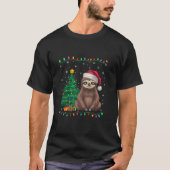 Sloth Weihnachtsmannmütze Men Women Kinder Weihnac T-Shirt (Vorderseite)